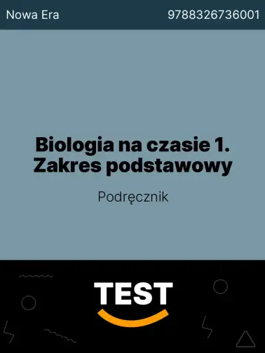 Sprawdzian Biologia Na Czasie 1 Zakres Podstawowy 1lo