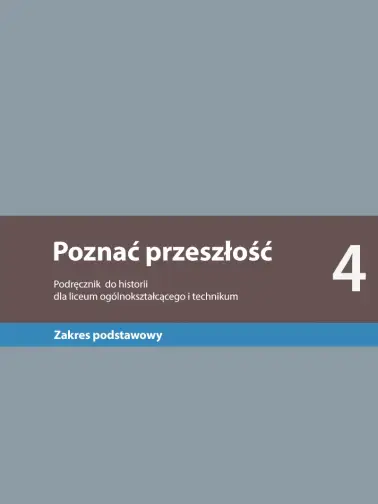 Poznać przeszłość 4. Zakres podstawowy. Edycja 2024