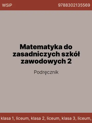 Matematyka do zasadniczych szkół zawodowych 2