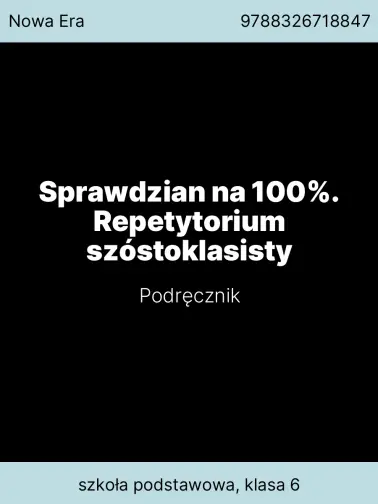 Sprawdzian na 100%. Repetytorium szóstoklasisty | 1/1 | Gotowiec