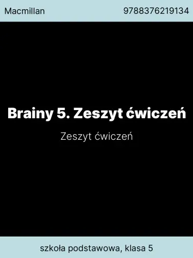 Brainy 5. Zeszyt ćwiczeń